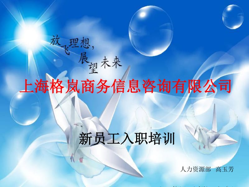 某商务信息咨询公司新员工入职培训教材